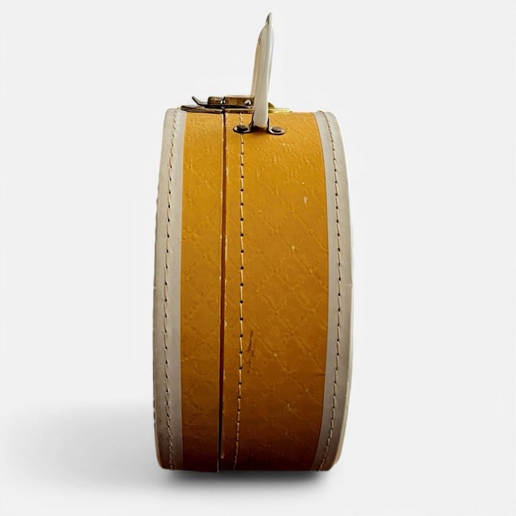 Vintage Luce Flocked Yellow Bunny Kite Child's Round Toy Case‎ Suitcase Bag - Picture 6 of 12